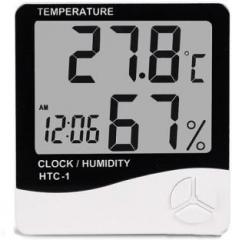Thermocare Digital and accurate temperature indicator wall mount Led Clock time HTC 1 Room Thermometer