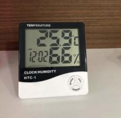 Thermomate Digital Indoor Hygrometer Thermometer with Clock temperature HTC 1 Thermometer