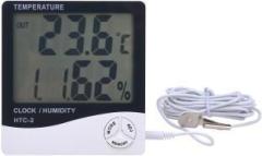 Thermomate Digital room Thermometer Humidity Meter with Clock LCD Display Wall Mount RT20 Thermometer