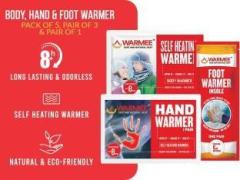 Warmee Air Activated Body & Hand Warmer & Foot Warmer Heat Pouch Natural Warmer Pack