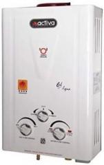 Activa 6 Litres AQUA LPG GAS GEYSER Gas Water Heater (White)