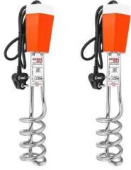 Aksha Gold [Pack of 2 ] Shock Proof for Kitchen, Bathroom Portable [ Model:S058 ] 1500 W Instant Water Heater (Water)