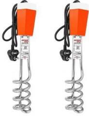 Aksha Gold [Pack of 2 ] Shock Proof nstant for Kitchen, Bathroom Portable [ Model:S064 ] 1500 W Water Heater (Water)