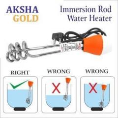 Aksha Gold 1000 Watt FN005WHI Rod ISI Mark Shock Proof & Water Proof 1000 W Water Heater (Water)