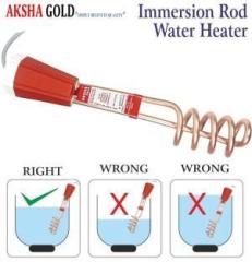 Aksha Gold 1500 Watt Electric rod 100% Shock Proof Water Proof Electric rod pani garam karne wali rod Shock Proof Immersion Heater Rod (Water)