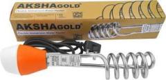Aksha Gold 1500 Watt for bathroom rod element heating rod pack of 1 Shock Proof Water heater (water, Liquid, pond, tank)