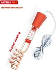 Aksha Gold 1500 Watt SmartBuy Shock Proof immersion heater rod (water)