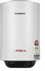 Crompton 10 Litres Amica ASWH 2010 10 L Storage Water Heater (Black, White)