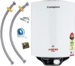Crompton 10 Litres ASWH 3010 Arno Series With Pipes Storage Water Heater (White)