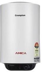 Crompton 25 Litres Amica With Remote Storage Water Heater (White & Black)