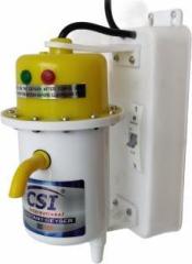 Csi International 1 Litres 1L INSTANT WATER PORTABLE HEATER GEYSER SHOCK PROOF PLASTIC BODY WITH INSTALLATION KIT 1 YEAR WARRANTY Instant Water Heater (Yellow, White)