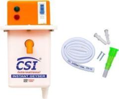 Csi International 1 Litres 1L MCB INSTANT WATER PORTABLE HEATER GEYSER SHOCK PROOF BODY WITH INSTALLATION KIT Instant Water Heater (Orange)