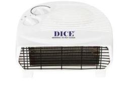 Dice 2000 Watt With ABS body Adjustable Thermostat Room Heater (White Color)