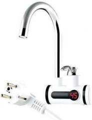 Firewave 1 Litres Wash basin Digital Display Instant Hot Faucet Kitchen Electric Tap Instant Water Heater (White)