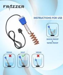 Frazzer ISI Mark Shock Proof & Water Proof Copper Blue KCB 20 2000 W Immersion Heater Rod (Water)