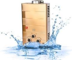 Gionee 6 Litres Instant Zero pressure gas geyser Gas Water Heater (Gold)