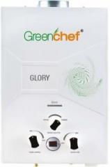 Greenchef 6 Litres Glory Digital ISI Gas Water Heater (White)