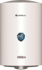 Havells 10 Litres 10 L (Troica Storage Water Heater (White Grey), WHITE GREY)