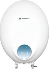 Havells 3 Litres 3 liter opal with 2 flexible pipes Instant Water Heater (White)