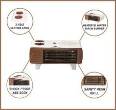Home Tree 2000 Watt Hot Blow Silent With Led Power Indicator & Powerfull Copor Motor Blower Quiet Performance copper, 100%copper motor Fan Room Heater