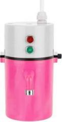 Kitchnx 1 Litres portable Instant Water Heater (White, Pink)