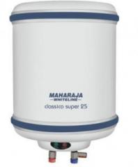 Maharaja 25 Litres Ltr Classico Super 25(WH 132) Storage Geysers White Whiteline Storage Water Heater (White, Blue)