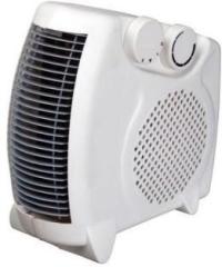 Melbon 2000 Watt Blow Hot Fan Heater Silent Fan Blower 3 month Warranty Heat control Double Nob control Room Heater (Black)
