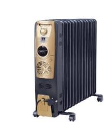 Orpat 1500 Watt 2500 Watt 400 Watt Oil Heaters Climate Control OOH 13F Plus, 1000W / / Blackand golden With PTC FOR ISTANT HEATING Oil Filled Room Heater