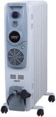 Orpat 800 Watt 1200 Watt 2000 Watt Climate Control Oil Heaters OOH 9 / / Grey Oil Filled Room Heater