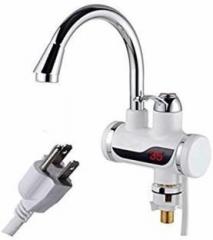 Rexa 2 Litres 2 L (Smallest & Tankless Electric Fast Water Heating Tap Instant Faucet Tap Instant Water Heater (White), White)