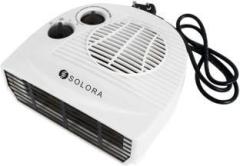 Solora PURE BLISS 1000W/2000W Electric Fan Heater, White Fan Room Heater (100% Copper Wire)