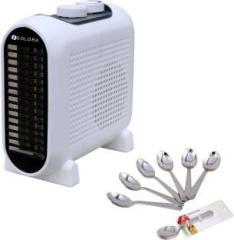 Solora Radiant 1000W/2000W Electric Fan Heater Fan Room Heater (100% Copper Wire)