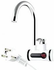 The Majoka's 2 Litres Instant Heating Water Tap with Temperature Display and 360 degree rotating flexible Nozzle Pipe Instant Water Heater (White)