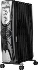 Usha 2300 Watt 3811 FB 3811 FB Oil Filled Radiator Oil Filled Room Heater (Black)