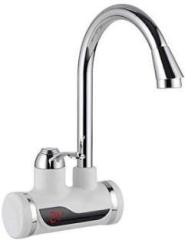 Vaculace 1 Litres Faucet Kitchen Tap with LED Temperature Display Instant Water Heater (White)