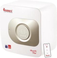 Warmex Home Appliances 15 Litres 2000 Watts IPX4 Waterproof Electric High Pressure Storage RAPIDO DIGI 15 (15Ltr.) with Titanium Plus & Rapid Heating Technology Storage Water Heater (White)