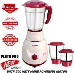 Activa 3 Jar Pluto Pro 500 W Mixer Grinder 3 Jars, White