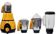 Asus NEW SMART POWERFULL MOTOR 750 Mixer Grinder 4 Jars, Yellow