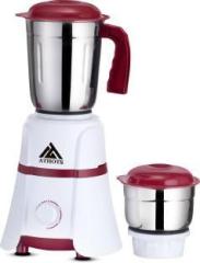 Athots Hardy Pro Powerful Hybrid 100% Copper Motor 550 Mixer Grinder 2 Jars, Light Brown, White