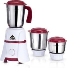 Athots Hardy Pro Powerful Hybrid 100% Copper Motor 700 Mixer Grinder 3 Jars, Light Brown, White