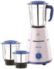 Bajaj Pluto 500W Mixer Grinder 3 jars, White, Blue 250 Mixer Grinder 3 Jars, White, Blue