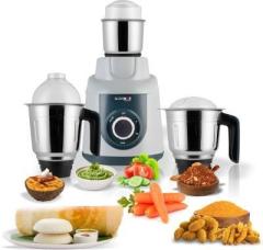 Blowhot MGV 01 Powerful Copper Motor, 3 Speed Control, Anti Skid Feet ABS Body W 750 Mixer Grinder 3 Jars, Grey