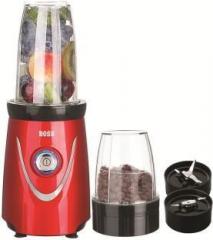 Boss Nutri Pro 550 Watts Juicer Mixer Grinder Blender, 2 Jars, Red 550 Juicer Mixer Grinder