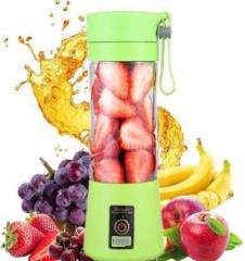 Buddies Cart by Buddies Cart Mini Blender Fruit Mixer Machine Portable Electric Juicer grinder Cup 380ML USB Rechargeable Fruit Juice Extractor and Mixer for Home Office Outdoor 1 Juicer Mixer Grinder 1 Jar, Green