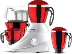 Butterfly Present Desire 1 HP with 4 Jars 750 W Unbreakable polycarbonate outer shell and SS inner shell jars 750 W Juicer Mixer Grinder 4 Jars, Red:White