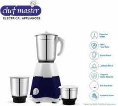 Chefmaster SmartBuy 500w PowerChef Premium Nurtri Chefpro MG1 100% COPPER 500 Mixer Grinder 3 Jars, Blue