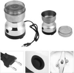 Credebs By Mini Stainless Steel Coffee Spice Nuts Grains Bean Grinder Mixer 300W MINI 300 W 240 Mixer Grinder 300 Juicer Mixer Grinder 1 Jar, Silver 10