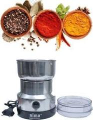 Credebs Mini Stainless Steel Coffee Spice Nuts Grains Bean Grinder Mixer 150W 150 Juicer Mixer Grinder 1 Jar, Silver