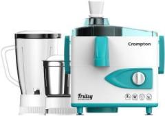 Crompton Greaves ACGJMG FRUTSY 450 W Juicer Mixer Grinder 2 Jars, White & Turquoise