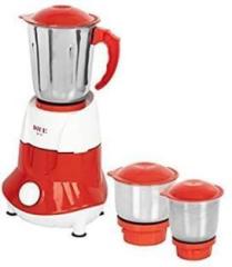 Dice by Dice 550 Watt Mixer Grinder with 3 Stainless steel Jars, 2 Years Warranty 201 550 Mixer Grinder 3 Jars, Red, White